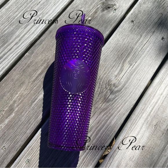 Starbucks Thailand Diamond Purple Studded Bling Cold Cup 24oz Halloween 2022